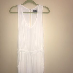 White Sleeveless Jumpsuit